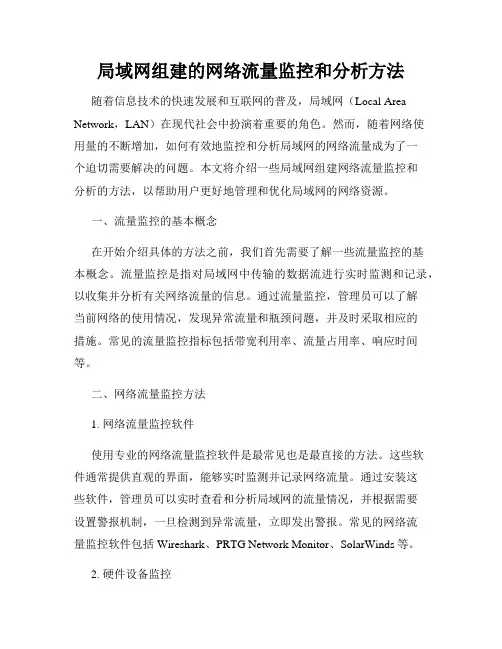 局域网组建的网络流量监控和分析方法