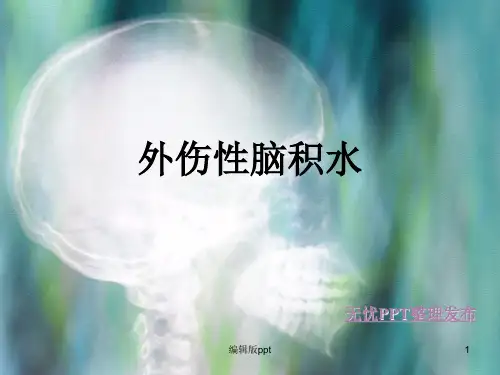 外伤性脑积水PPT课件
