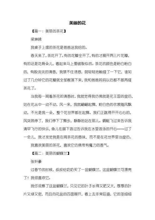 写景作文：美丽的花作文300字_2