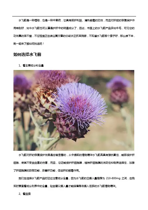 一篇文章告诉你,水飞蓟哪个牌子好