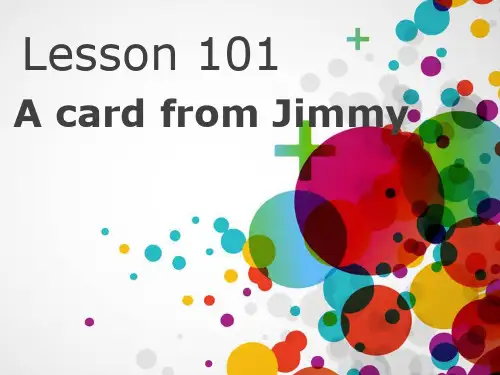 新概念英语第一册lesson101-102精品资料