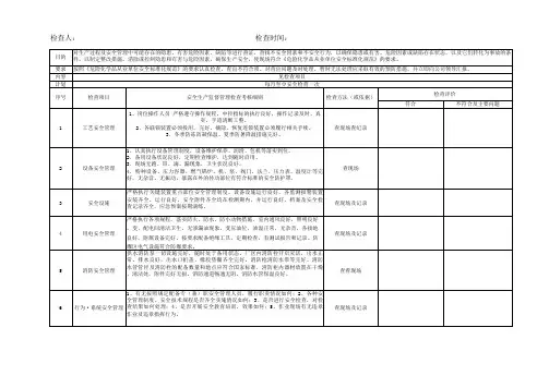 HSE安全生产管理表格(加油加气站管理套表)