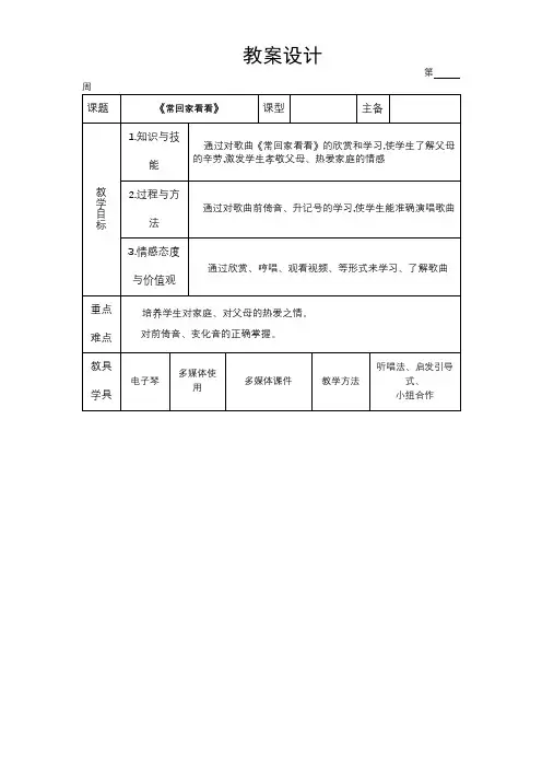 歌曲《常回家看看》