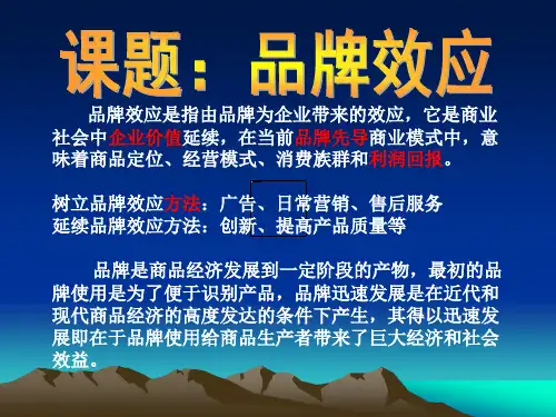 品牌效应
