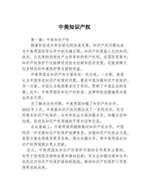 中美知识产权