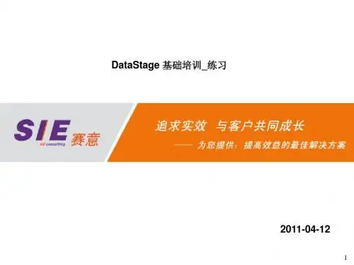 DataStage 基础培训_练习