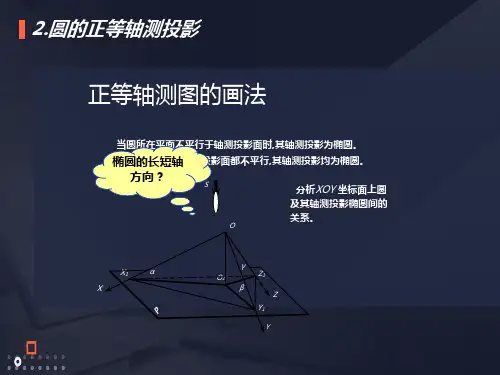 正等轴测图圆的画法
