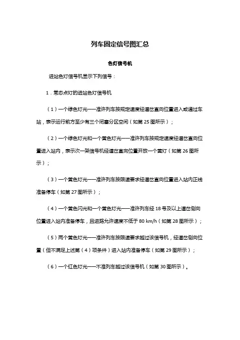 列车固定信号图汇总