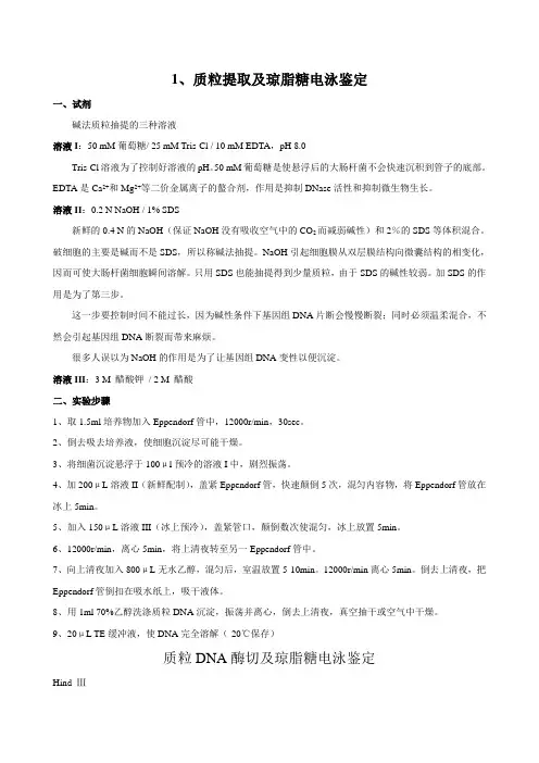 生物化学研究技术实验内容