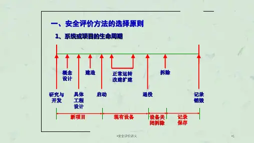 安全评价讲义课件