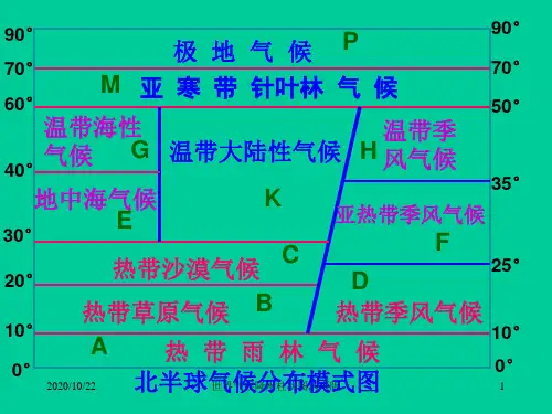 世界气候降水柱状图清晰版 ppt课件