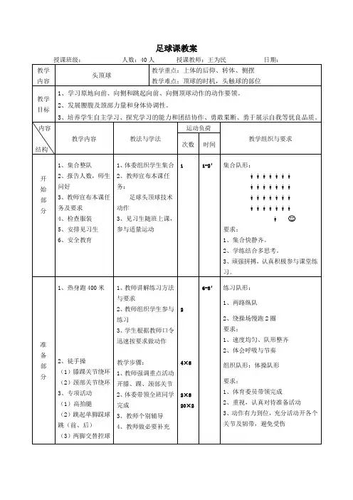 足球头顶球