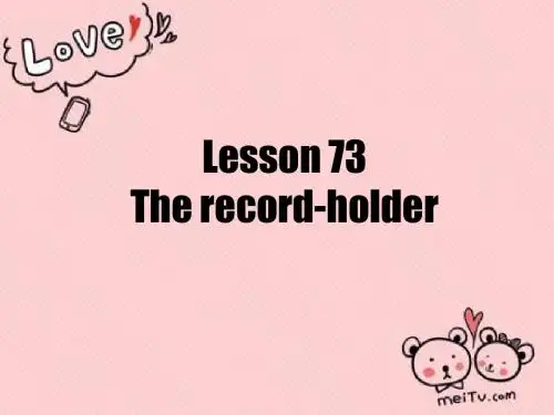 新概念第二册-第73课课件(共30张PPT)