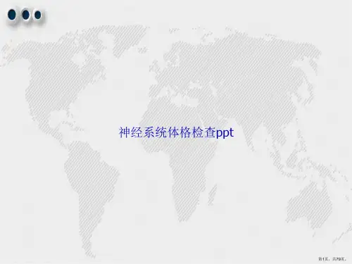 神经系统体格检查ppt讲课文档