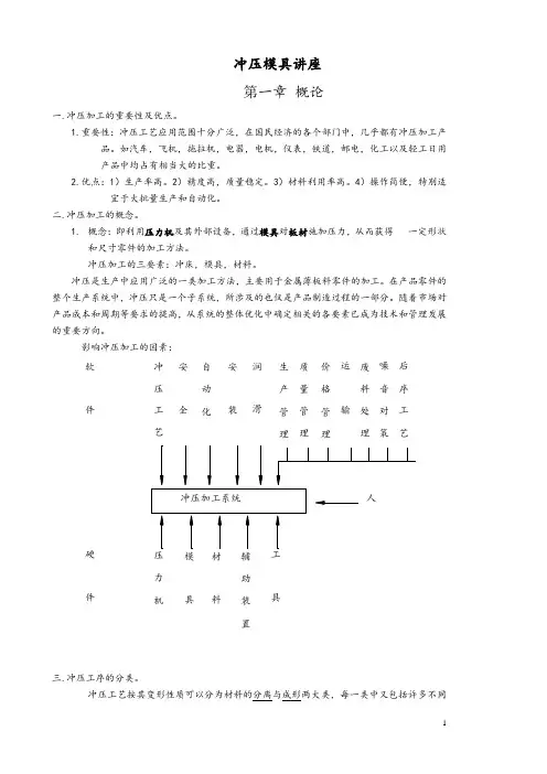 冲压模具基础知识培训