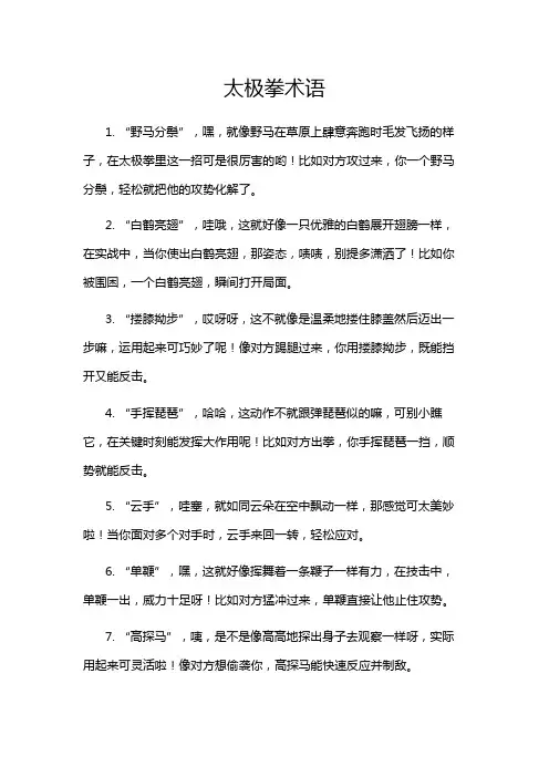 太极拳术语