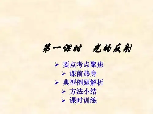八年级物理上册鲁教版五四制3.2 光的反射复习