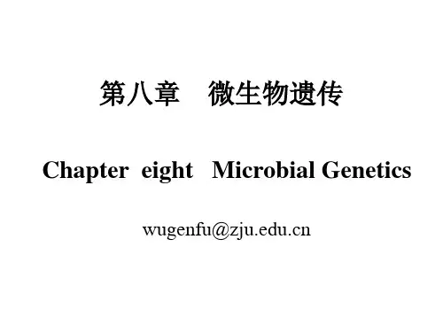 微生物理论课件第八章 微生物遗传