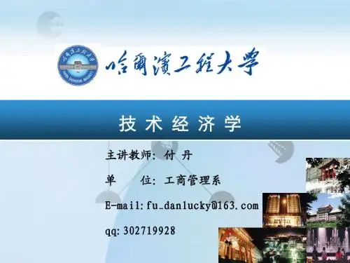 技术经济学——第二章技术经济分析的基本要素