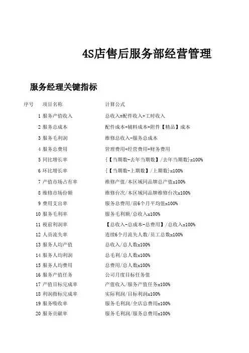 全系KPI新