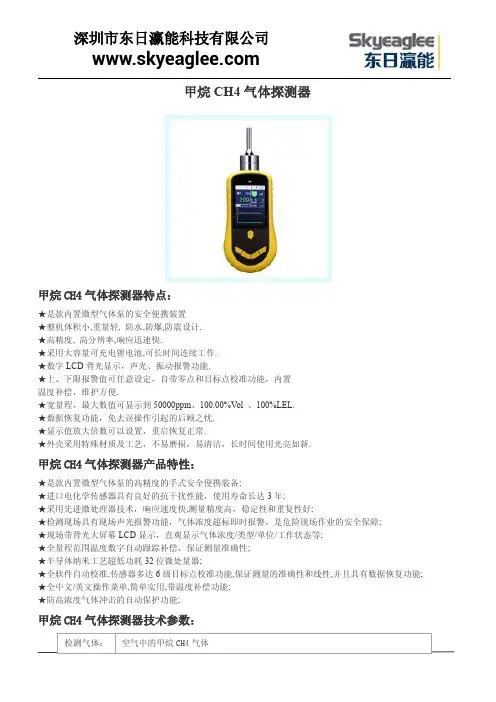 甲烷CH4气体探测器