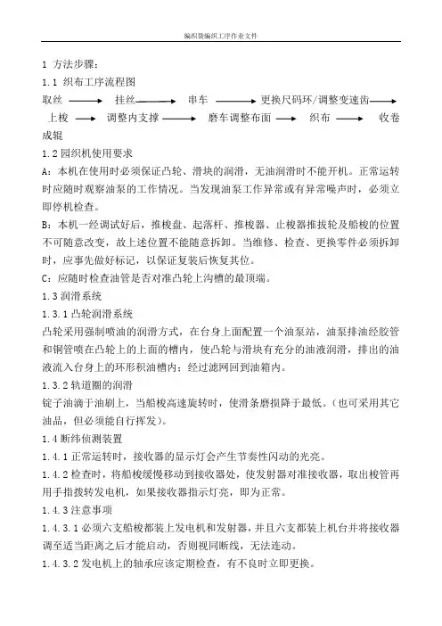 编织袋编织工艺文件