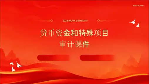 货币资金和特殊项目审计课件