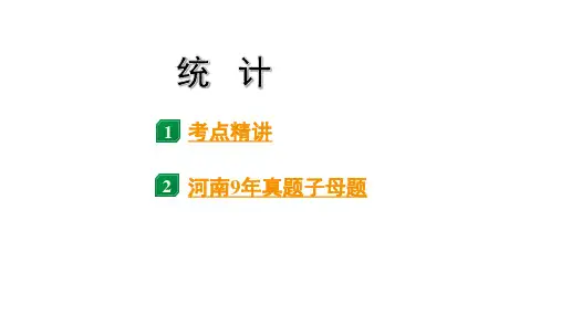 2024河南中考数学专题复习  统  计  课件
