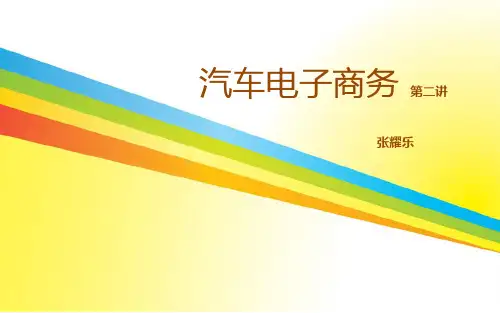 汽车电子商务第二讲共29页文档