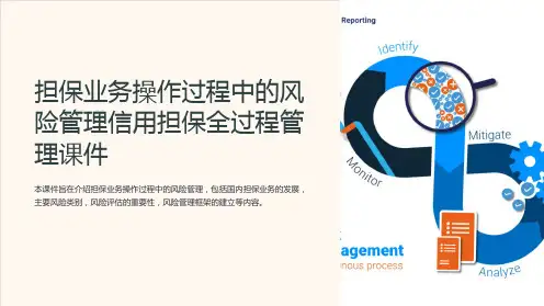 担保业务操作过程中的风险管理信用担保全过程管理课件