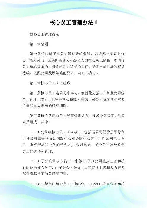 核心员工管理办法1.doc