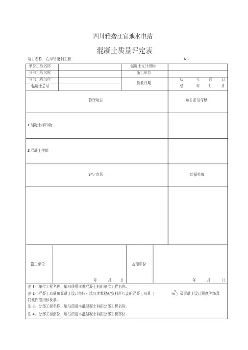 混凝土质量评定表.pdf