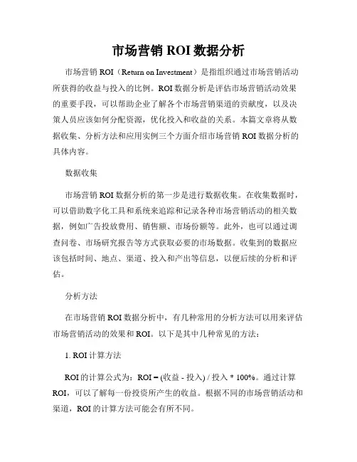 市场营销ROI数据分析