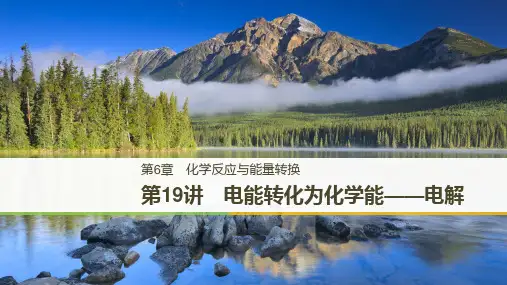 高三化学鲁科版精品讲义第6章第19讲-化学反应与能量转换-电能转化为化学能—电解