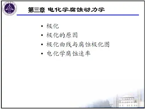 第3章电化学腐蚀动力学