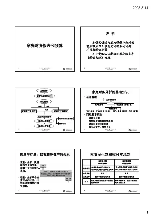 (AEH)家庭财务报表