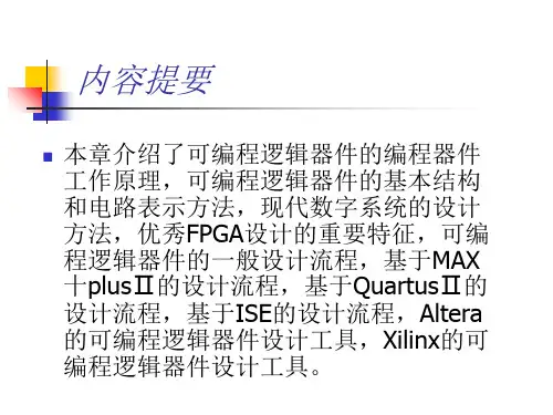 教学课件第1章FPGA系统设计基础