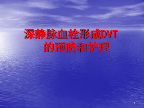 静脉血栓的预防及护理ppt课件可修改全文