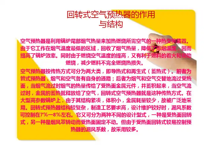 空气预热器的作用与结构