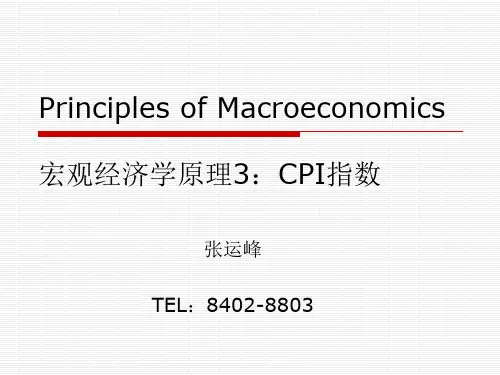 宏观经济学原理3：CPI指数