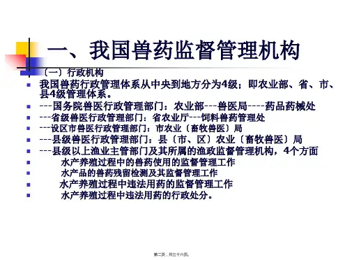 兽药法规知识