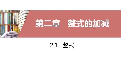 人教版七年级数学上册整式(5)