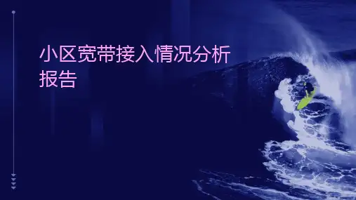 小区宽带接入情况分析报告