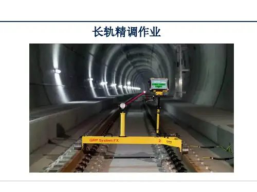 无砟轨道长轨精调作业指导书