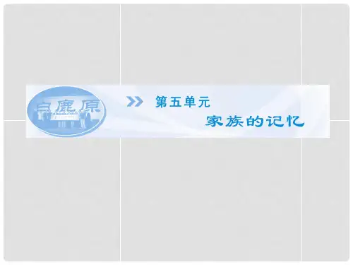 高中语文 5.9《家》课件 新人教版选修《中国小说欣赏》