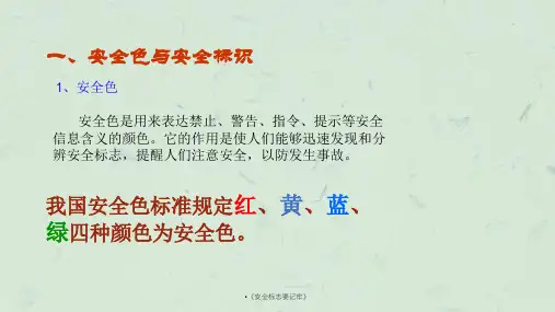 安全标志要记牢课件