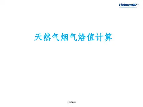 烟气焓值计算