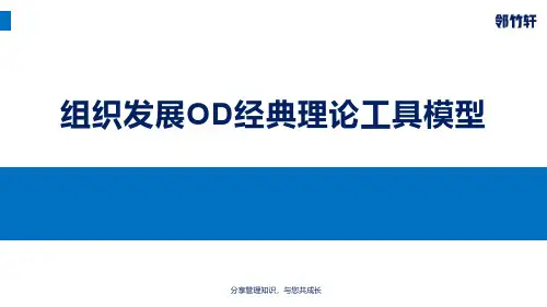 组织发展OD经典理论工具模型