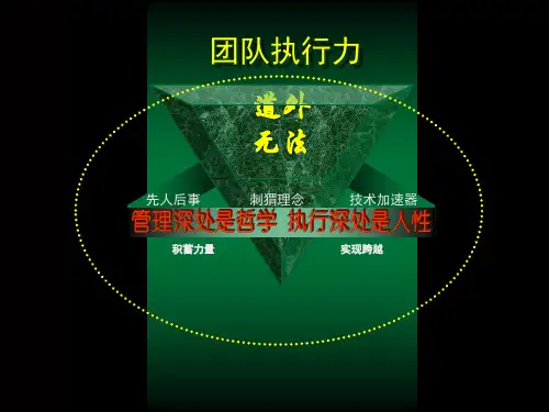 1.2-团队执行力经典版PPT课件