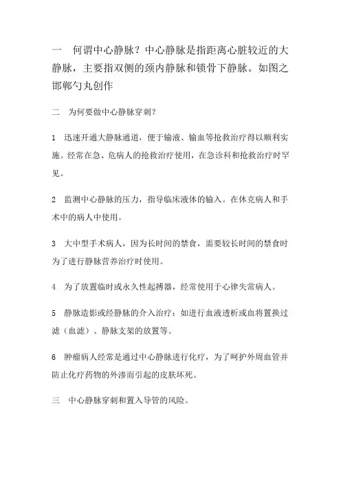 教你学会如何中心静脉穿刺 附图